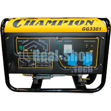 Электрогенератор бензиновый Champion GG3301, 3.1 кВт, 96 дБ, 46 кг