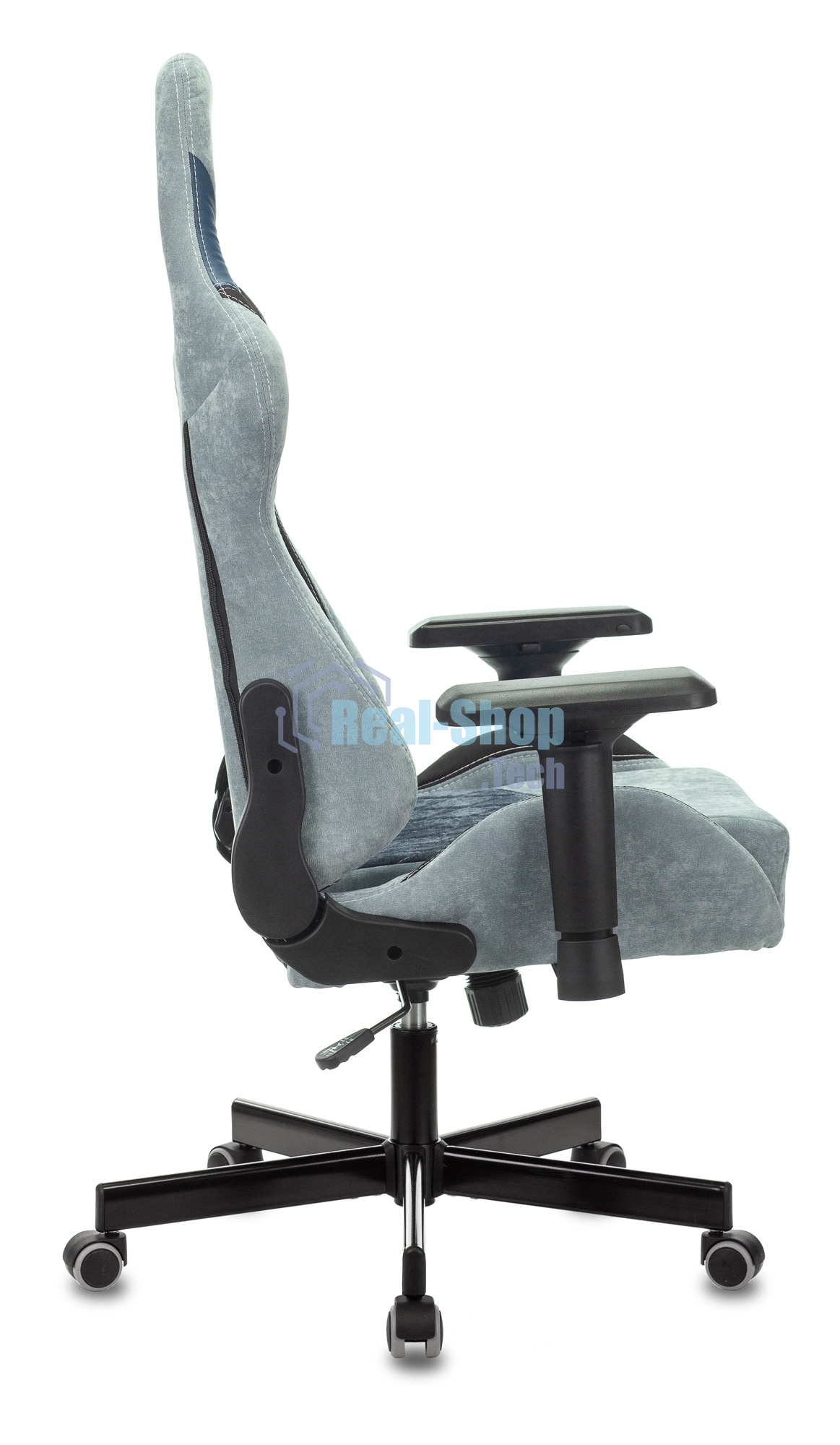 Кресло Бюрократ VIKING 7 KNIGHT BL FABRIC синий, ткань, 120 кг, механизм качания