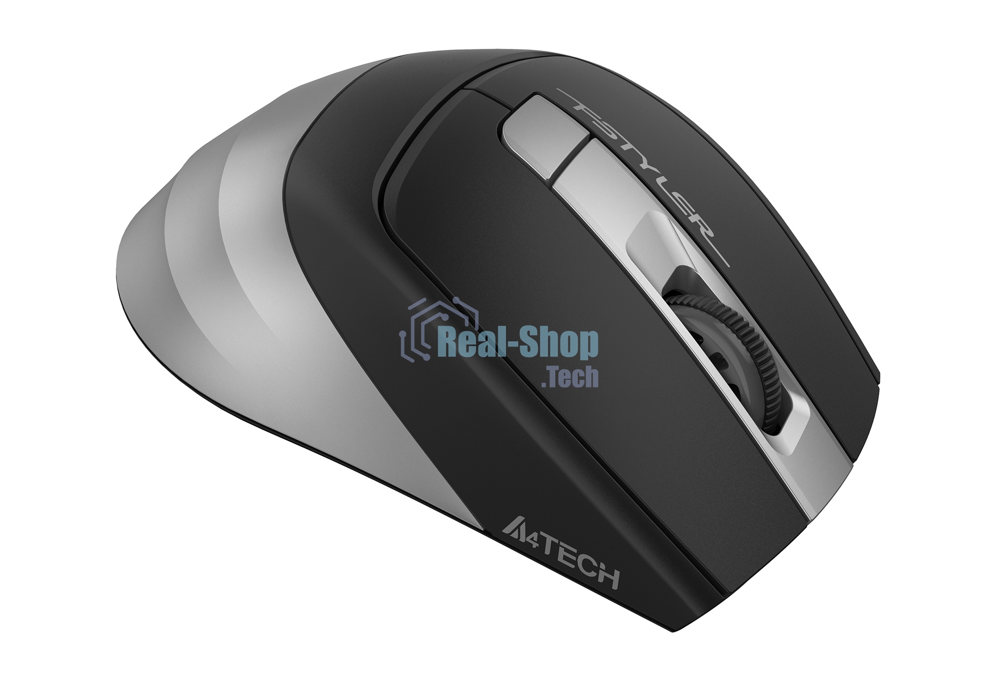 Мышь беспроводная A4Tech Fstyler FG35 серый/черный, 2000 dpi, радиоканал, USB, кнопки - 6