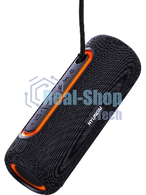 Колонка портативная Hyundai H-PS1021 черный/черный 25 Вт 1.0 BT 10м 1500mAh