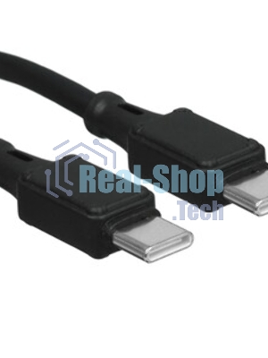 Кабель USB2.0 Hoco Type-C/Type-C, 3А, 60Вт, X120, 1м, черный, коробка