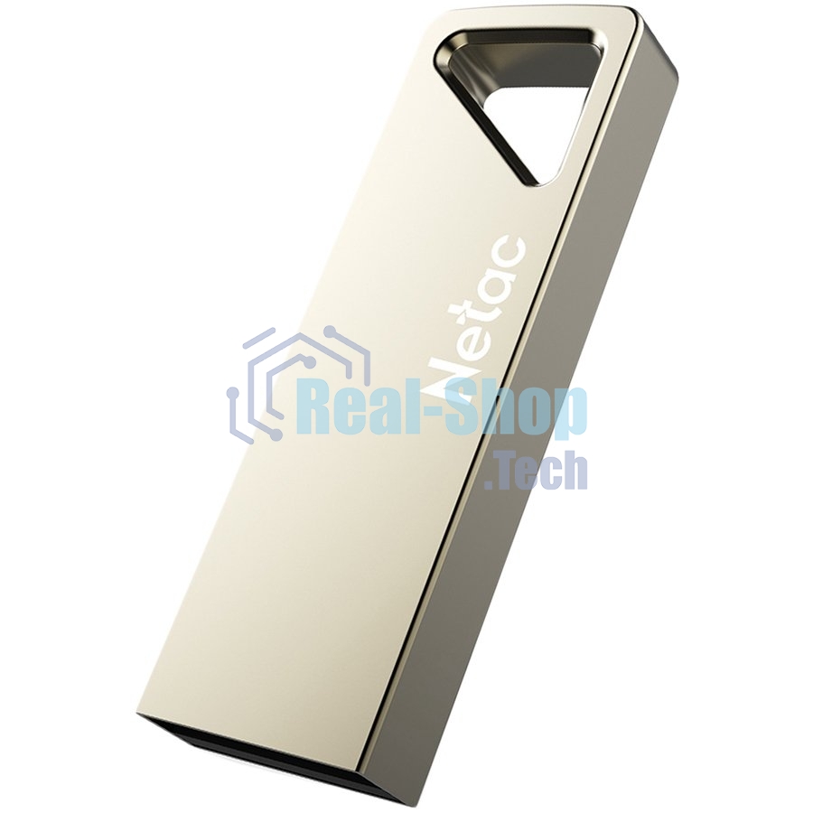 Флешка USB Netac U326 (NT03U326N-064G-20PN), 64Gb, USB 2.0, R/W 50/15, серебристый
