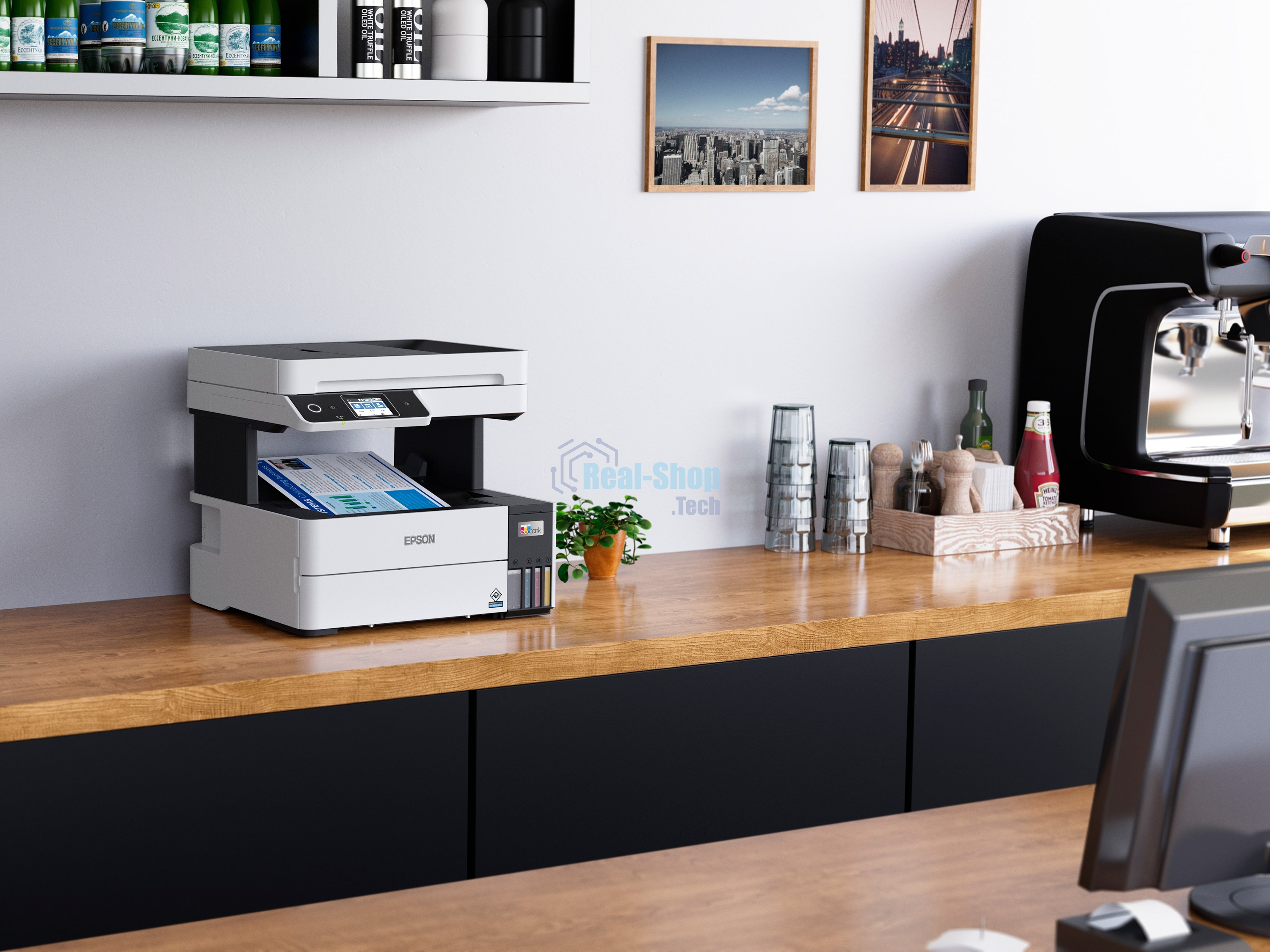 МФУ струйное Epson L6490 (C11CJ88405), A4, цветной, печ. до 17 стр/мин. (ч/б) до 9.5 стр/мин. (цвет), 1200 x 4800 dpi (печать) 1200x2400dpi (скан.), USB, RJ-45, Wi-Fi