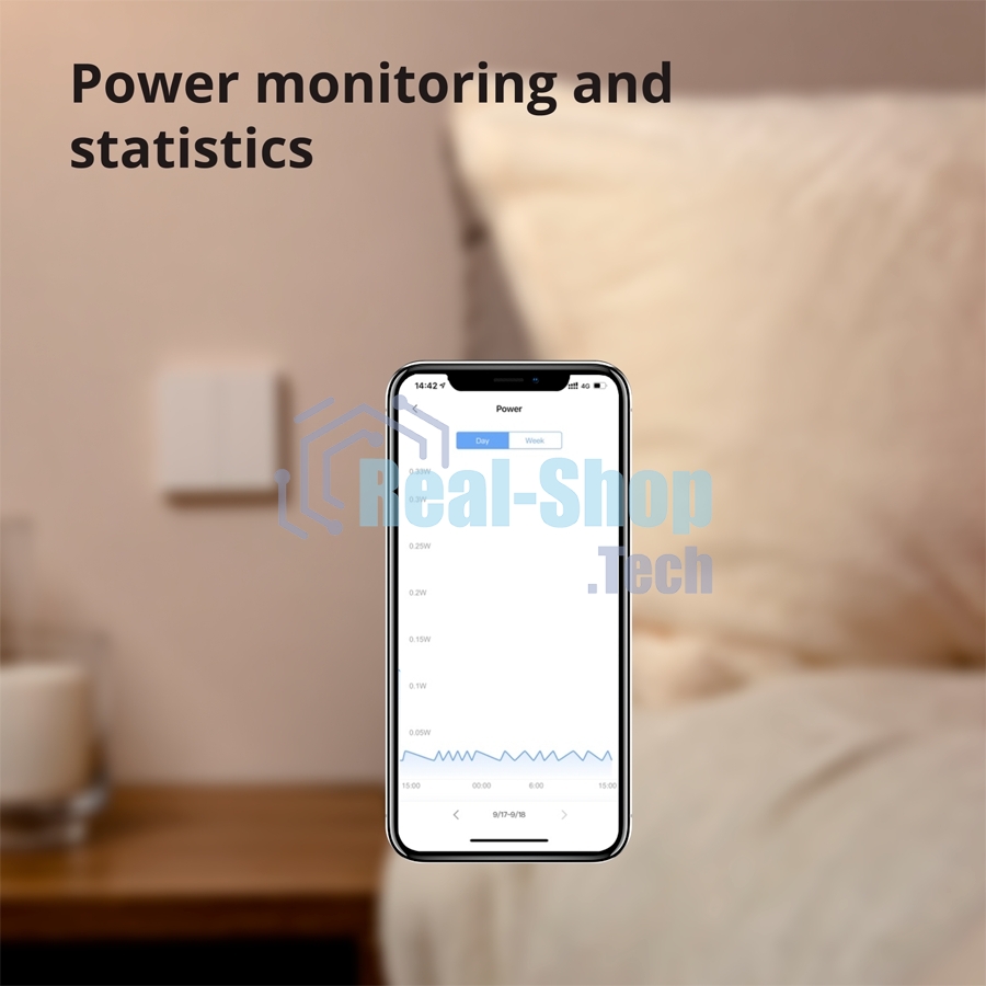 Выключатель умный Aqara Smart wall switch H1 (with neutral, double rocker) WS-EUK04