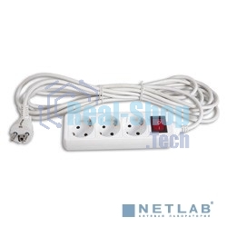 Сетевой удлинитель Buro BU-PS3.5/W 5 м (3 розетки) белый (пакет ПЭ)