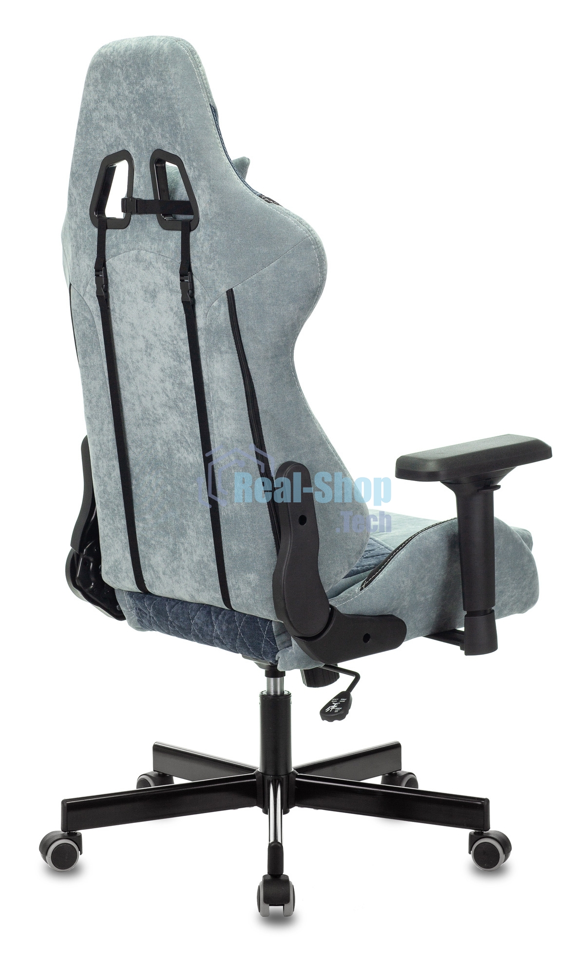 Кресло Бюрократ VIKING 7 KNIGHT BL FABRIC синий, ткань, 120 кг, механизм качания