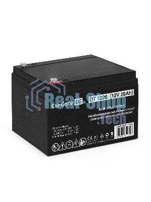 Батарея для ИБП ExeGate DT 1226 (12V 26Ah), клеммы под болт М5