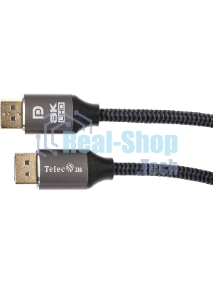 Кабель соединительный DP-DP 1.4V 8K@60Hz 2м, Telecom Pro TCG750-2M