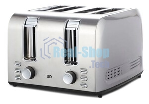 Тостер BQ T2001 чёрный/нержавеющая сталь, 1500 Вт, 4 слота