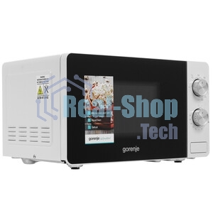 Микроволновая печь Gorenje MO20E2W белый, 20 л, 800 Вт, переключатели - поворотный механизм