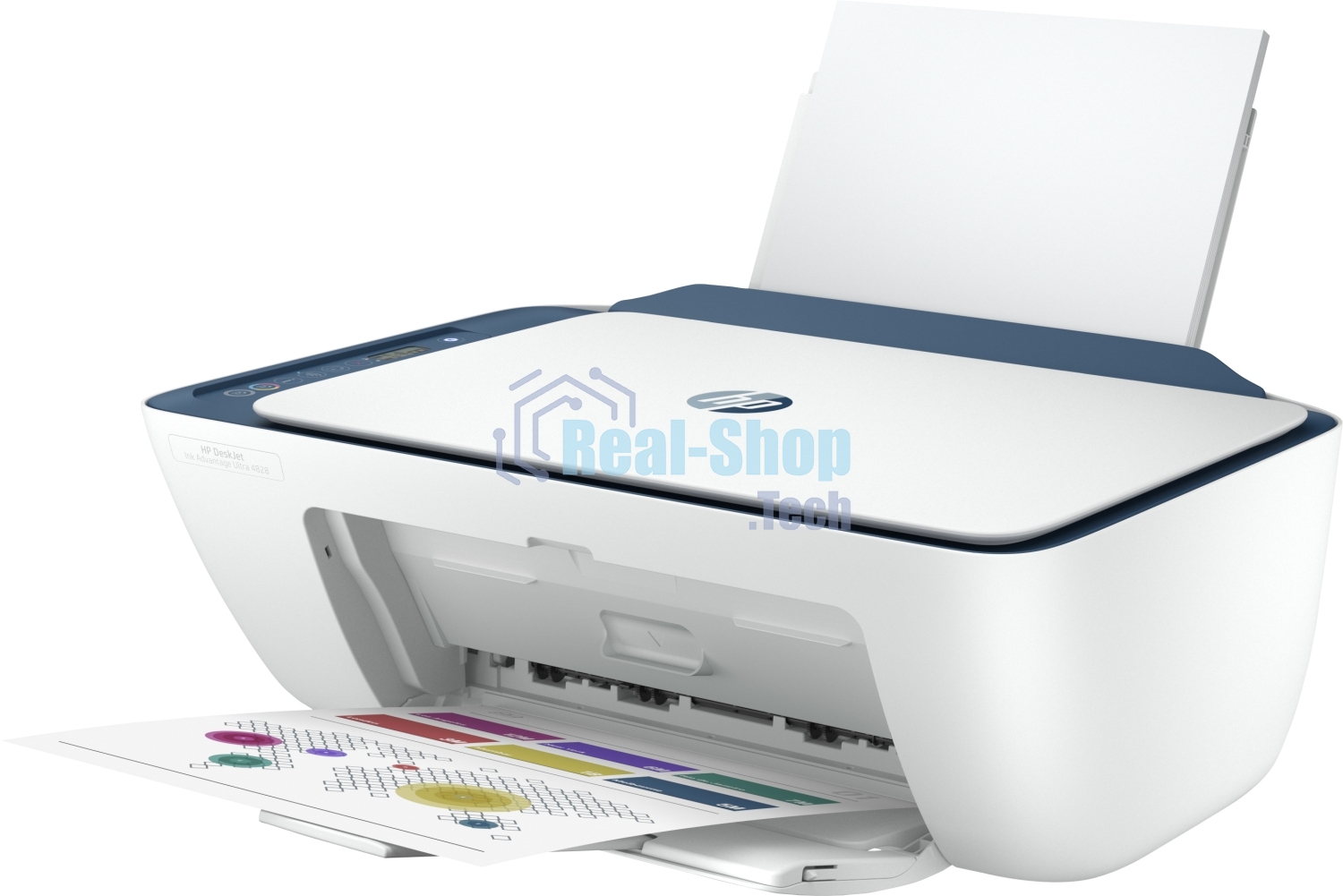 МФУ струйное HP DeskJet Ink Advantage Ultra 4828 (25R76A), A4, цветной, печ. до 7.5 стр/мин. (ч/б) до 5.5 стр/мин. (цвет), 1200x1200dpi, USB, Wi-Fi, Air Print, Mopria