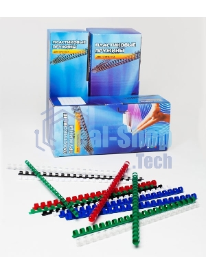Пружины для переплета пластиковые Office Kit d=10 мм 51-70 лист A4 черный (100 шт) BP2020