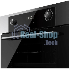 Встраиваемый духовой шкаф Kuppersberg HO 677 BX, High-Tech, объем 70 л, 13 режимов, электронное управление (утапливаемые переключатели, аналоговый дисплей), телескопические направляющие на одном уровне, максимальная температура 300 градусов, 2 стекла в дверце, черный/нержавеющая сталь