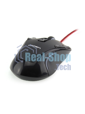 Мышь проводная Crown Gaming CMXG-804 черный, 2000 dpi, USB, кнопки - 9