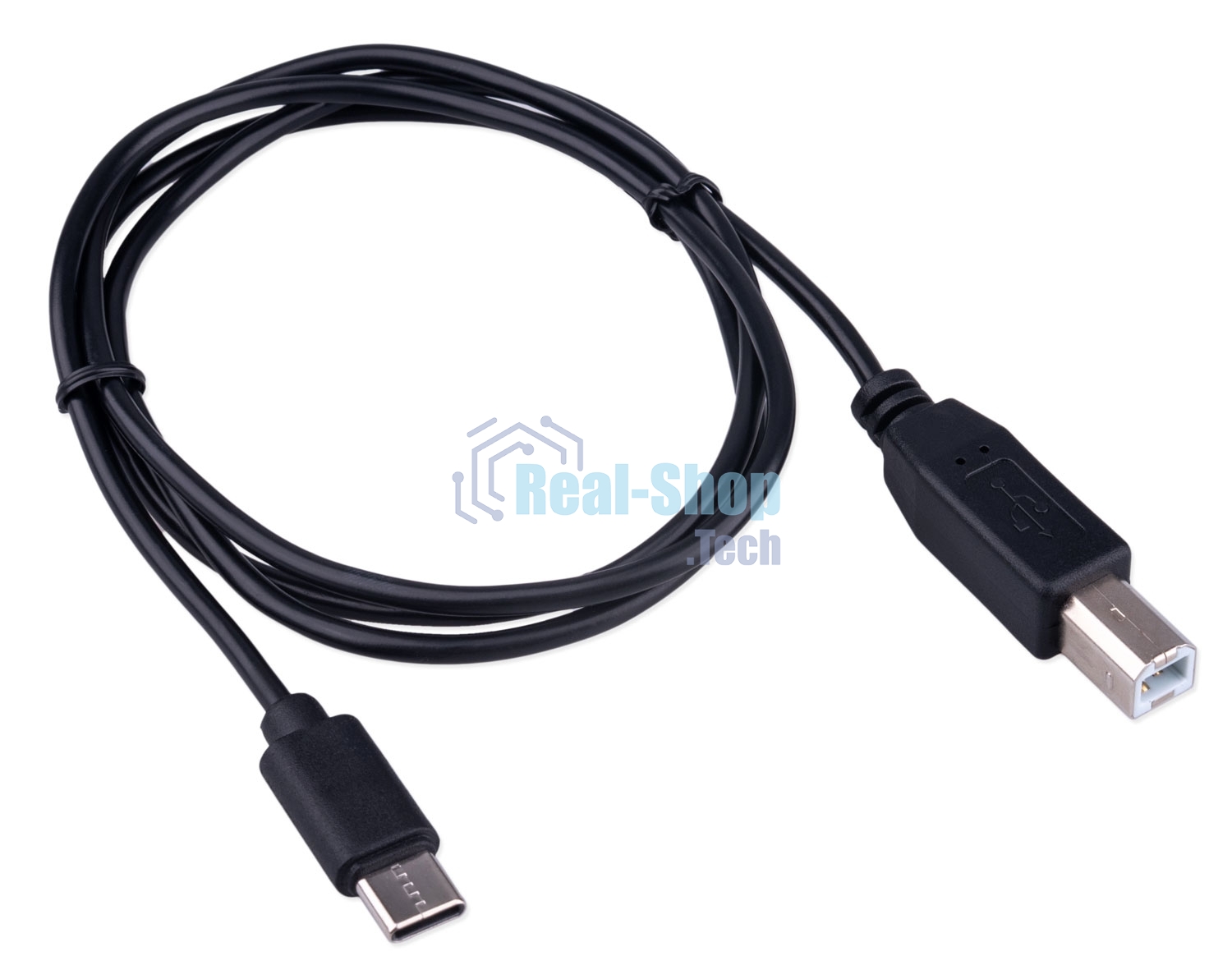 Кабель USB2.0 Гарнизон GCC-USB2-CMBM-1M, Type-C/BM, медь, 1м, черный, пакет
