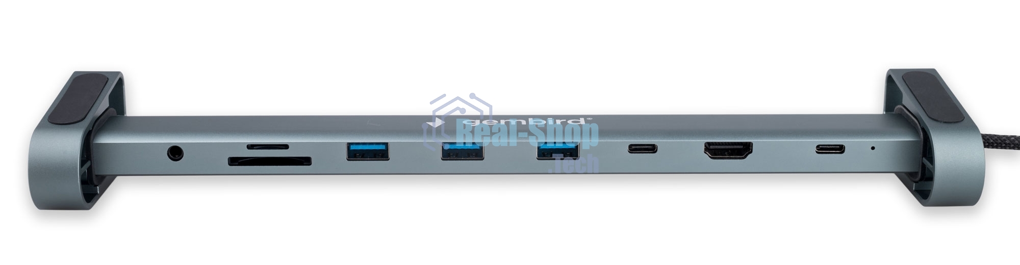Док-станция Gembird UHB-D5, USB Type-C, 3xUSB 3.1, Type-C PD87W, Jack 3.5, SD/TF, HDMI, RJ45, USB Type-C, USB