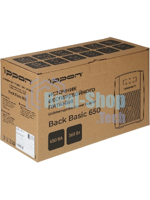 Источник бесперебойного питания Ippon Back Basic 650 / 650 ВА / 360 Вт / 3 x IEC 320 C13