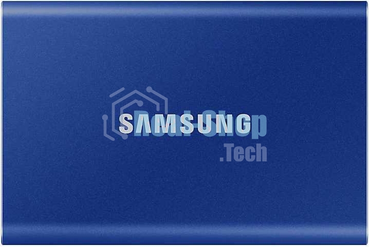 Внешний SSD Samsung T7, 2TB, USB 3.2 Gen 2 Type-C, R/W 1050/1000, синий