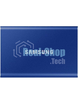 Внешний SSD Samsung T7, 2TB, USB 3.2 Gen 2 Type-C, R/W 1050/1000, синий