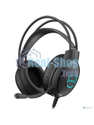 Гарнитура A4Tech Fstyler FH300U чёрный, проводная, USB, подсветка