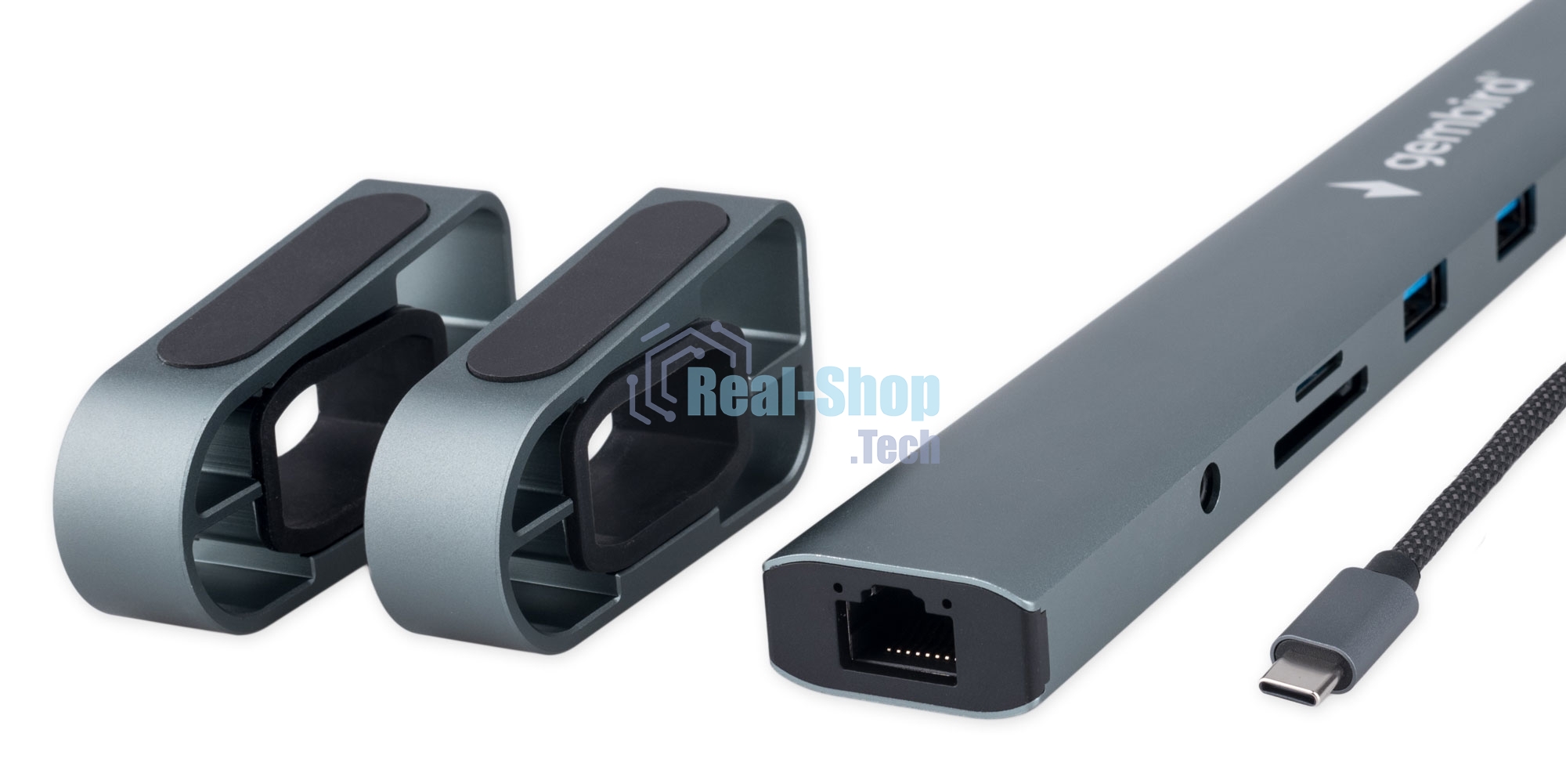 Док-станция Gembird UHB-D5, USB Type-C, 3xUSB 3.1, Type-C PD87W, Jack 3.5, SD/TF, HDMI, RJ45, USB Type-C, USB