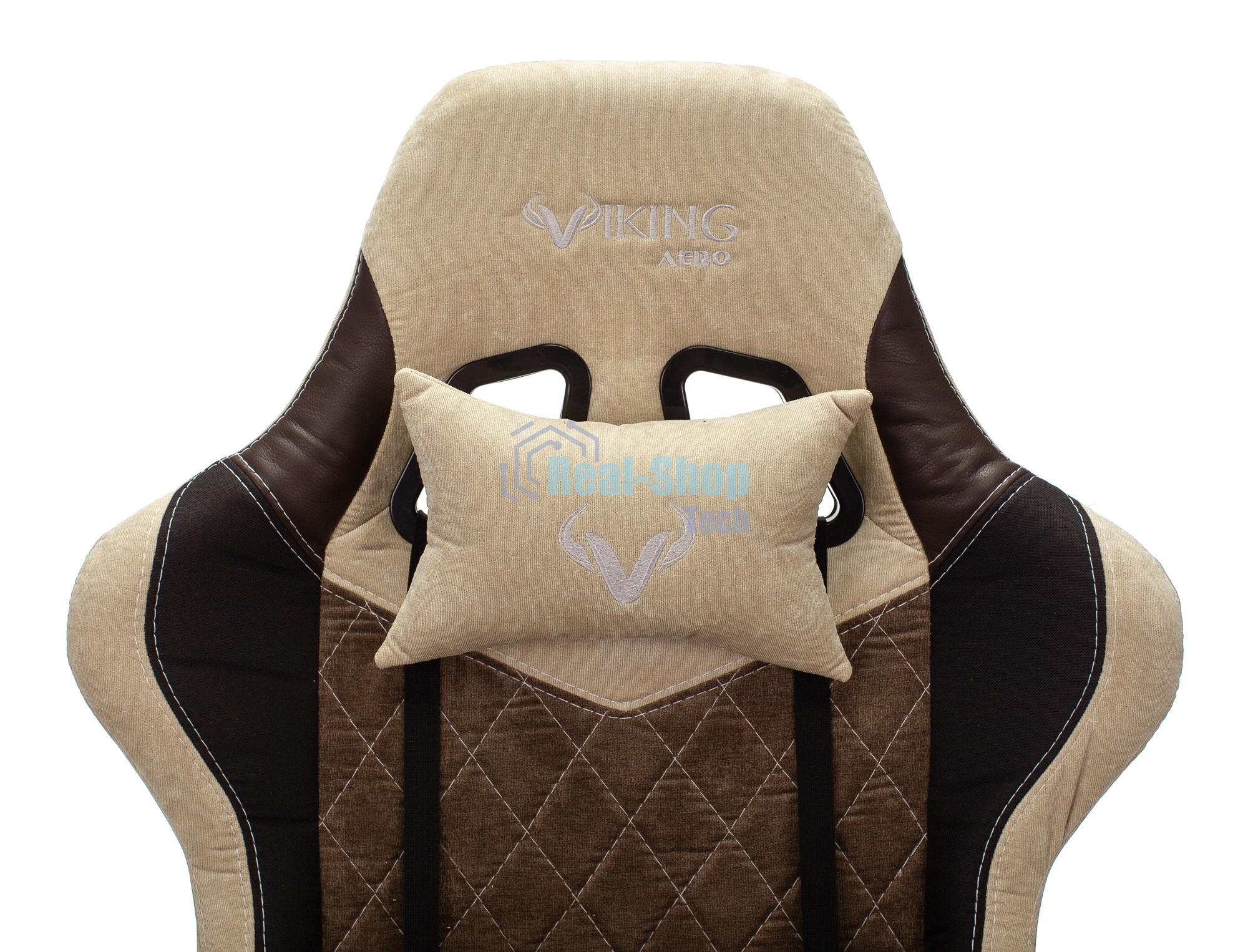 Кресло игровое Бюрократ VIKING 7 KNIGHT BR FABRIC коричневый текстиль/эко.кожа крестовина металл/пластик