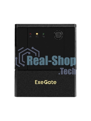 Источник бесперебойного питания ExeGate Power NB-2200.LED.AVR.4SH.USB (2200VA/1300W, LED, AVR, 4*Schuko, USB, батарея 12V 9Ah - 2 шт., металлический корпус, Black)
