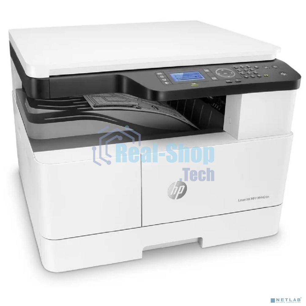МФУ лазерное HP LaserJet M442dn (8AF71A), A3, ч/б, печ. до 24 стр/мин. (А4) до 13 стр/мин. (А3), 1200 x 1200 dpi (печать) 600x600dpi (скан.), USB, RJ-45
