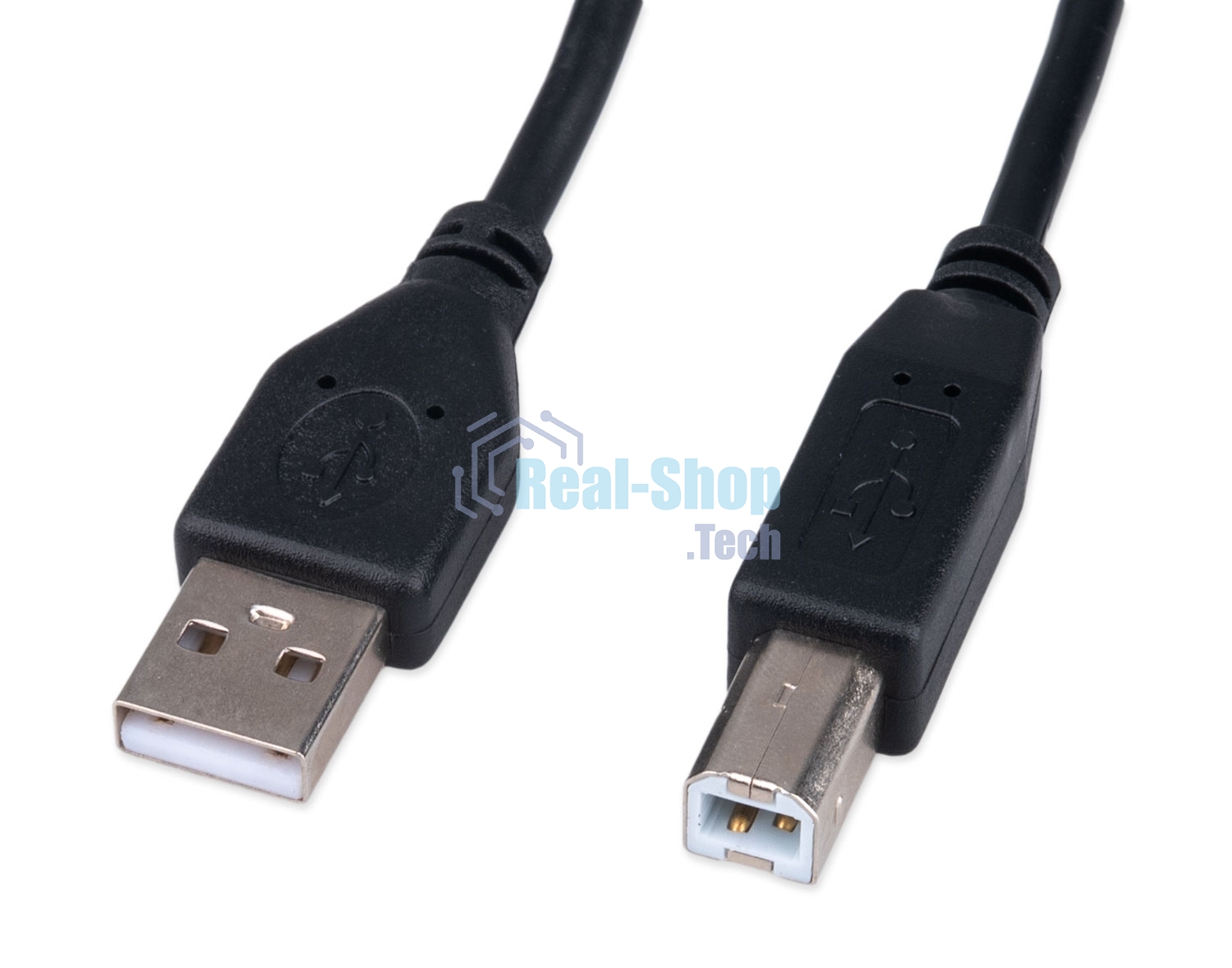 Кабель USB2.0 Cablexpert CCF-USB2-AMBM-1M, AM/BM, медь, двойн.экран, фер.кольцо, Pro, 1м, черный, пакет