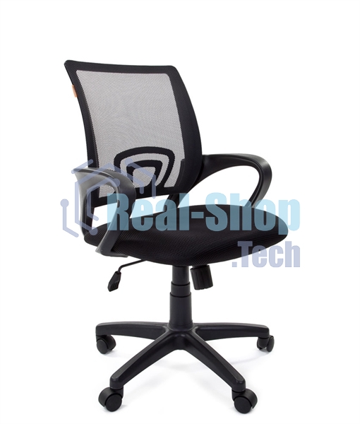 Кресло Chairman 696 TW-01 черный, ткань, 120 кг, механизм качания