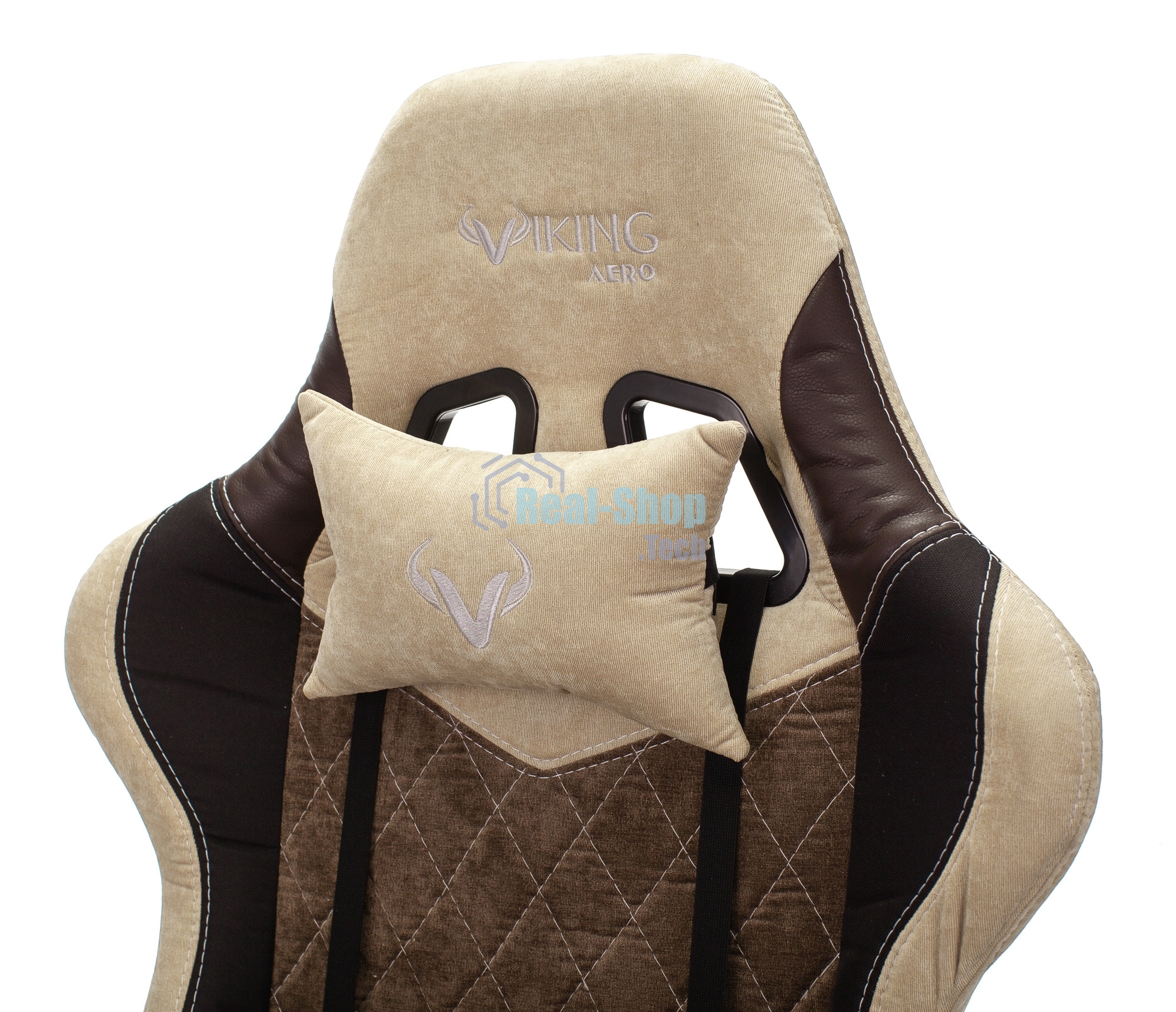 Кресло игровое Бюрократ VIKING 7 KNIGHT BR FABRIC коричневый текстиль/эко.кожа крестовина металл/пластик