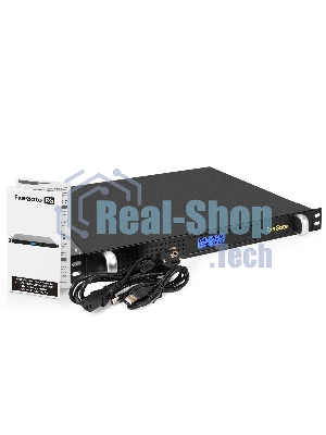 Источник бесперебойного питания ExeGate 1U ServerRM UNL-1200.LCD.AVR.8C13.RJ.USB.1U 1200VA/720W, LCD, AVR, 8*C13, RJ, USB, 1U, установка в стойку, черный