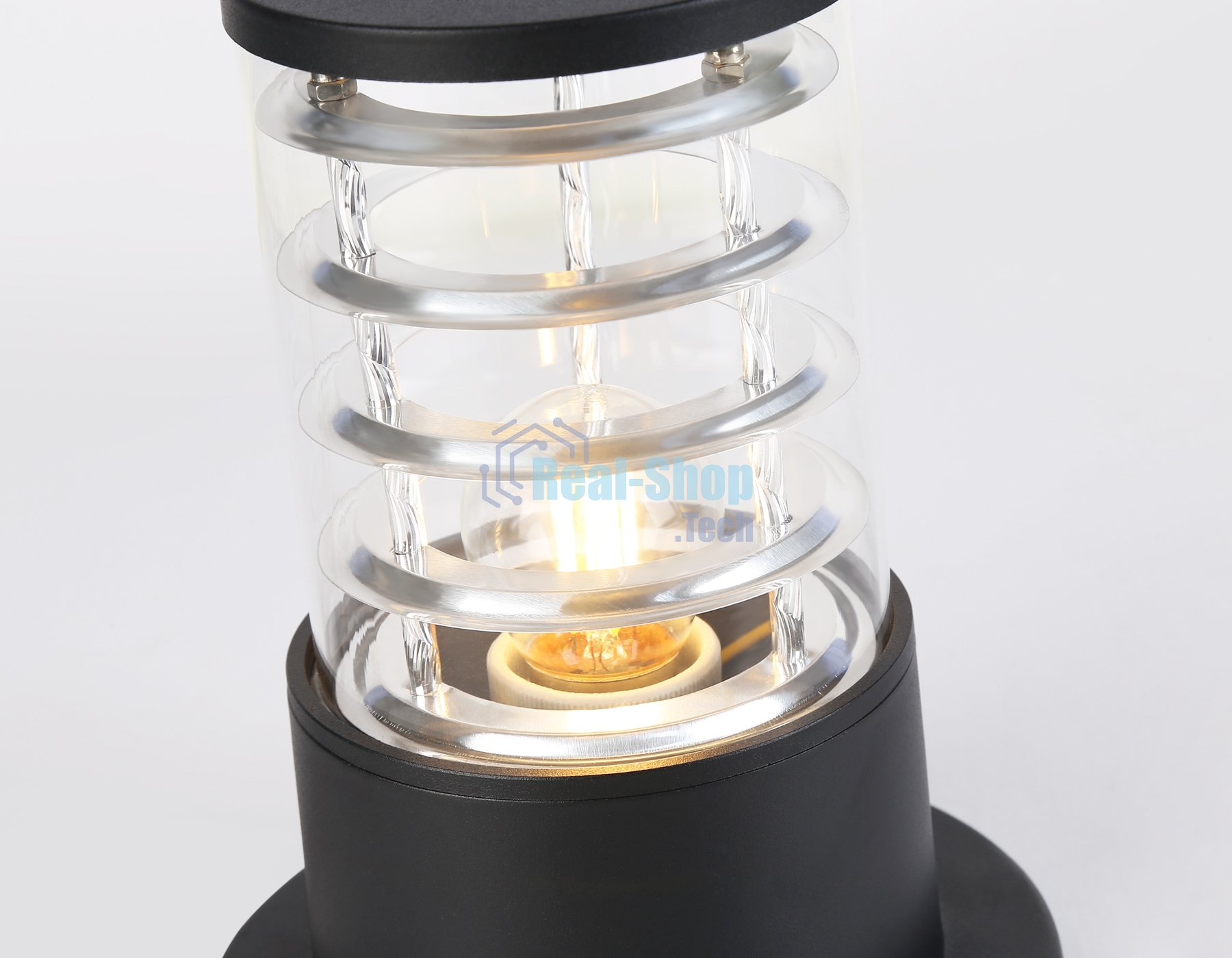 Светильник Ambrella light ST2532 BK/CL черный/прозрачный IP54 E27 max 40W D108*200