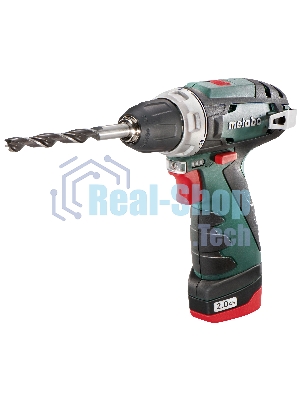 Дрель-шуруповерт Metabo PowerMaxx BS, 12 В, 2 Ач, 34 Нм, щеточный