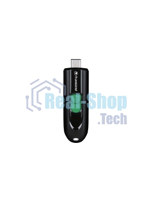 Флешка USB Transcend JetFlash 790C (TS128GJF790C), 128Gb, USB 3.2, R/W 90/60, черный/зеленый