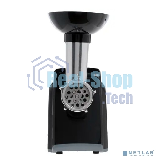 Мясорубка электрическая Moulinex ME105830 черный, 1400 Вт, 1.7 кг/мин, реверс, защита от перегрузки, насадки - 3