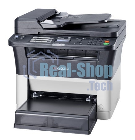 МФУ лазерное Kyocera Ecosys FS-1025MFP (1102M63RU0/1102M63RUV/1102M63RU2/1102M63NX2/1102M63DZ2), A4, ч/б, печ. до 25 стр/мин., скан. до 18 стр/мин. (ч/б) 6 стр/мин. (цвет), 600 x 1800 dpi (печать) 600x600dpi (скан), USB, RJ-45