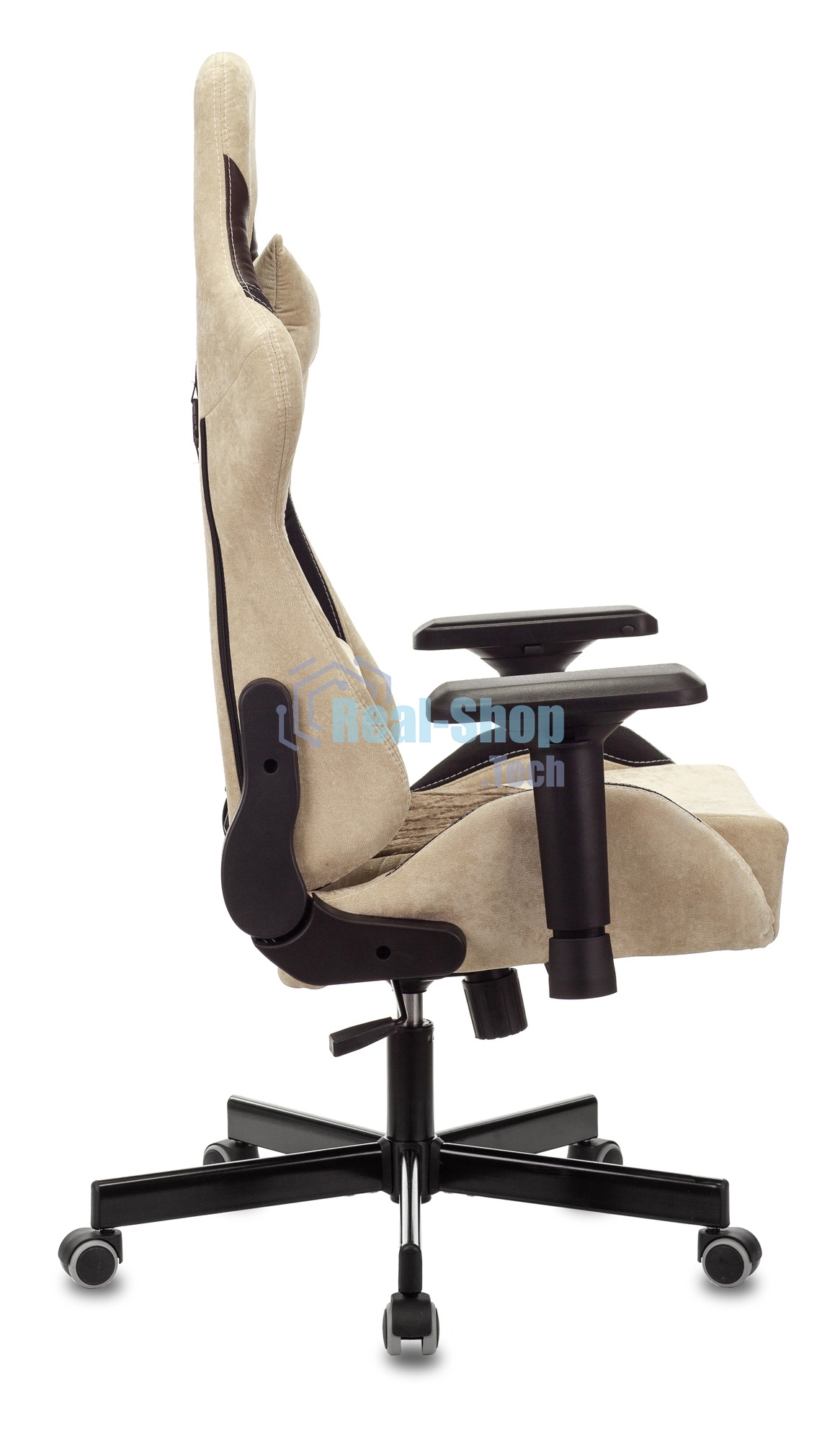 Кресло игровое Бюрократ VIKING 7 KNIGHT BR FABRIC коричневый текстиль/эко.кожа крестовина металл/пластик
