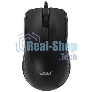 Мышь проводная Acer OMW136 черный, 1200 dpi, USB, кнопки - 3