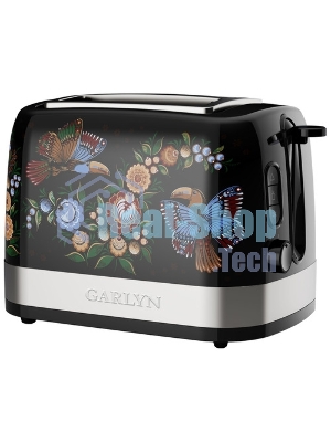 Тостер GARLYN Flower Grace TR-500 чёрный, 1050 Вт, 2 слота