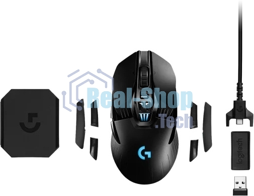 Мышь беспроводная Logitech G903 LIGHTSPEED черный, 25600 dpi, радиоканал, USB, кнопки - 11