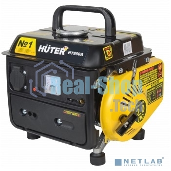 Электрогенератор бензиновый инверторный Huter HT950A, 0.95 кВт, 63 дБ, 16.8 кг