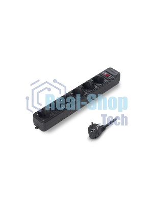 Сетевой фильтр ExeGate EX119395RUS SP-6-5B (6 розеток, 5 м, евровилка, черный)