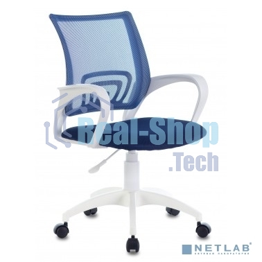 Кресло Бюрократ CH-W695NLT TW-05N TW-10N темно-синий, сетка/ткань, 120 кг, механизм качания