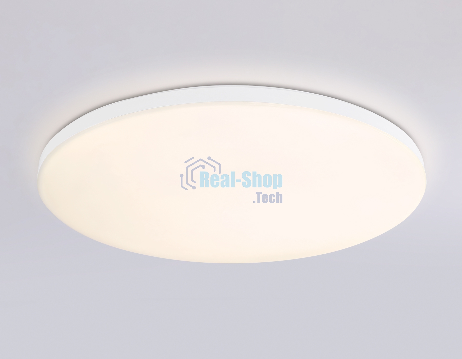Умный светодиодный светильник FZ2002 WH белый IP54 25W 3000K-6500K+RGB Wi-Fi Алиса/Tuya/Smart Home/Alexa D370*55 (ПДУ ИК)