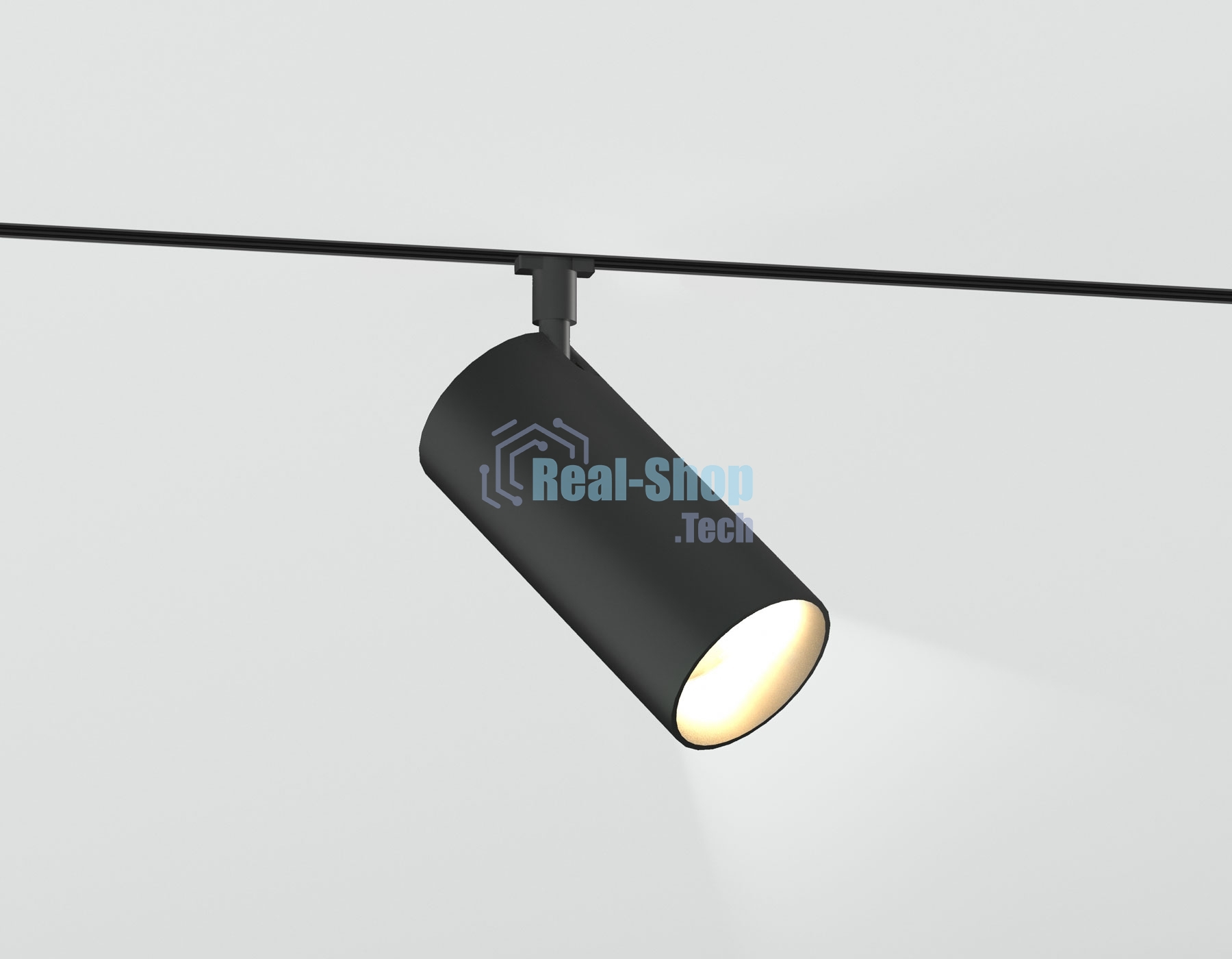 Трековый светильник GL2315 BK черный IP20 24W 3CCT 3000-6400K 48V D65*140