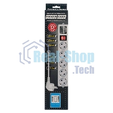 Сетевой фильтр Powercube SPG-B-15-WHITE 5 м, 5 розеток, белый, коробка