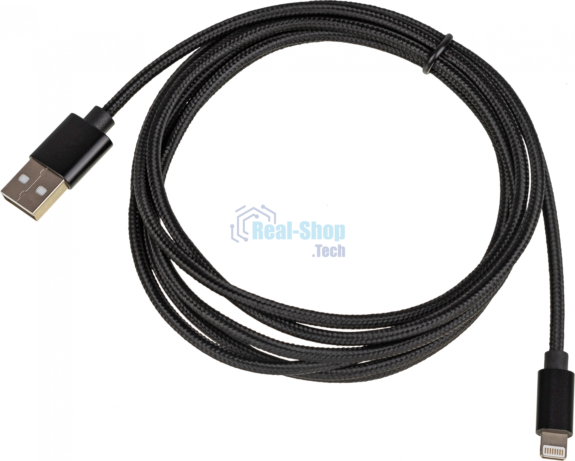 Кабель USB (m)-Lightning (m) 2м черный