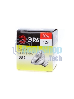 Лампа галогенная ЭРА GU4-MR11-20W-12V-30Cl(10/200/8400)