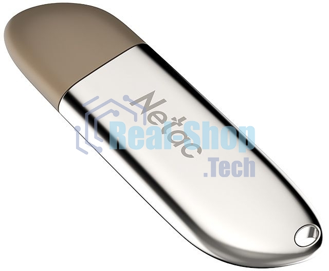 Флешка USB Netac U352 (NT03U352N-032G-20PN), 32Gb, USB 2.0, R/W 50/15, серебристый